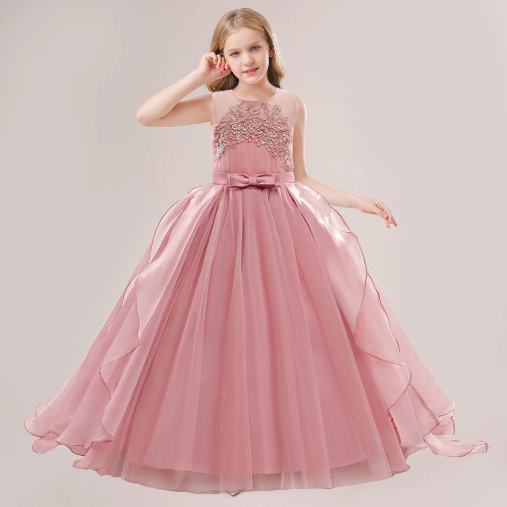 Flower Girls Dress For Wedding Party Gown Elegant