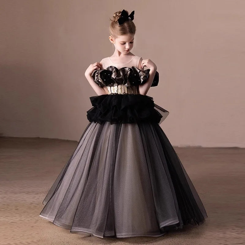 High-End Princes Evening Gown Girls Party Dress
