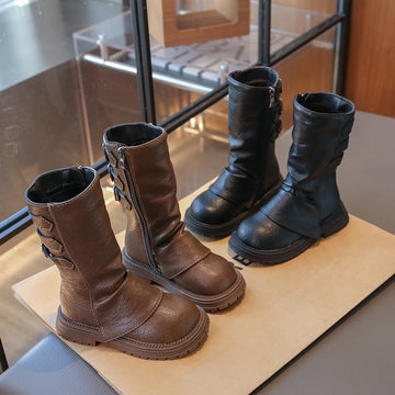 Girls Mid-calf Boots Fashion