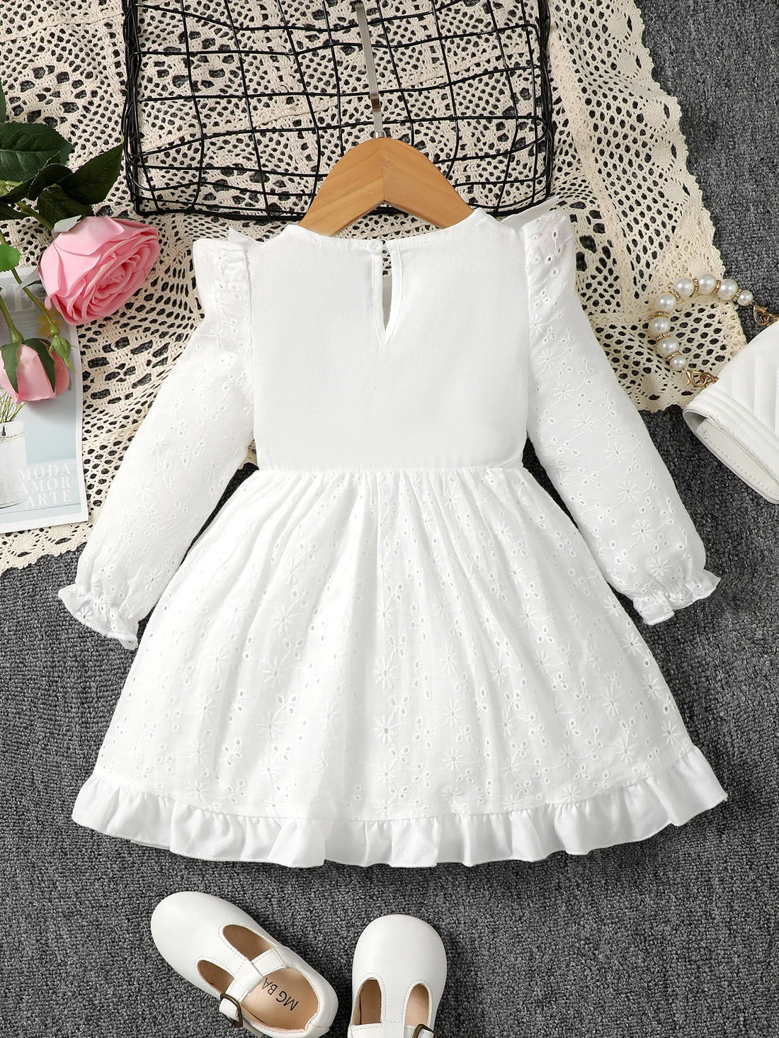 BABY GIRL DRESS BOW RUFFLE PRINCESS DRESS BABY GIRL SPRING AUTUMN DRESS