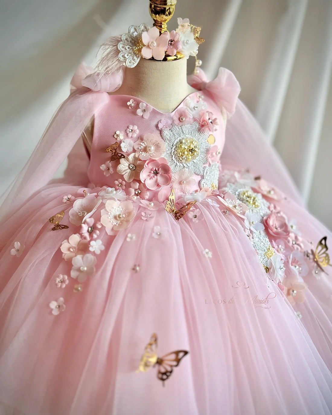 Baby Girls Pink Flower Dress