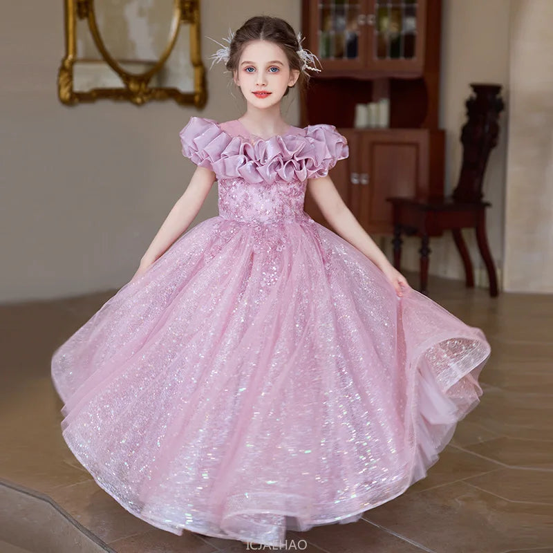 Princess Birthday Party Dress Pageant Formal Outfit