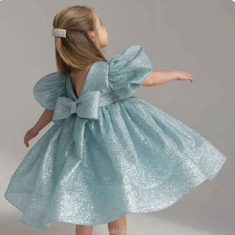 Elegant Baby Sequin Beauty Pageant Dress Toddler Birthday Dress