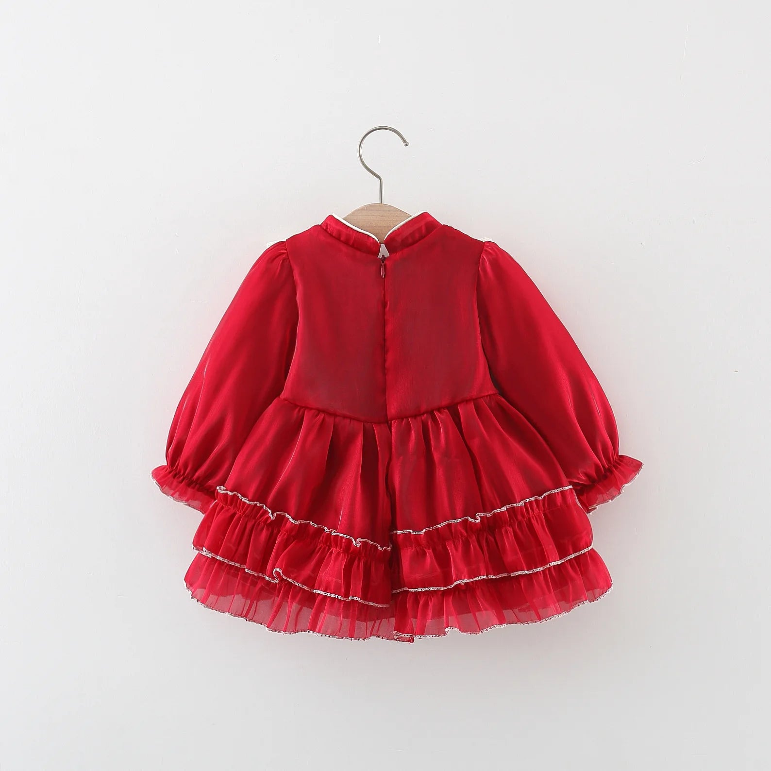 Girls Autumn Long sleeved Lace Princess Dress