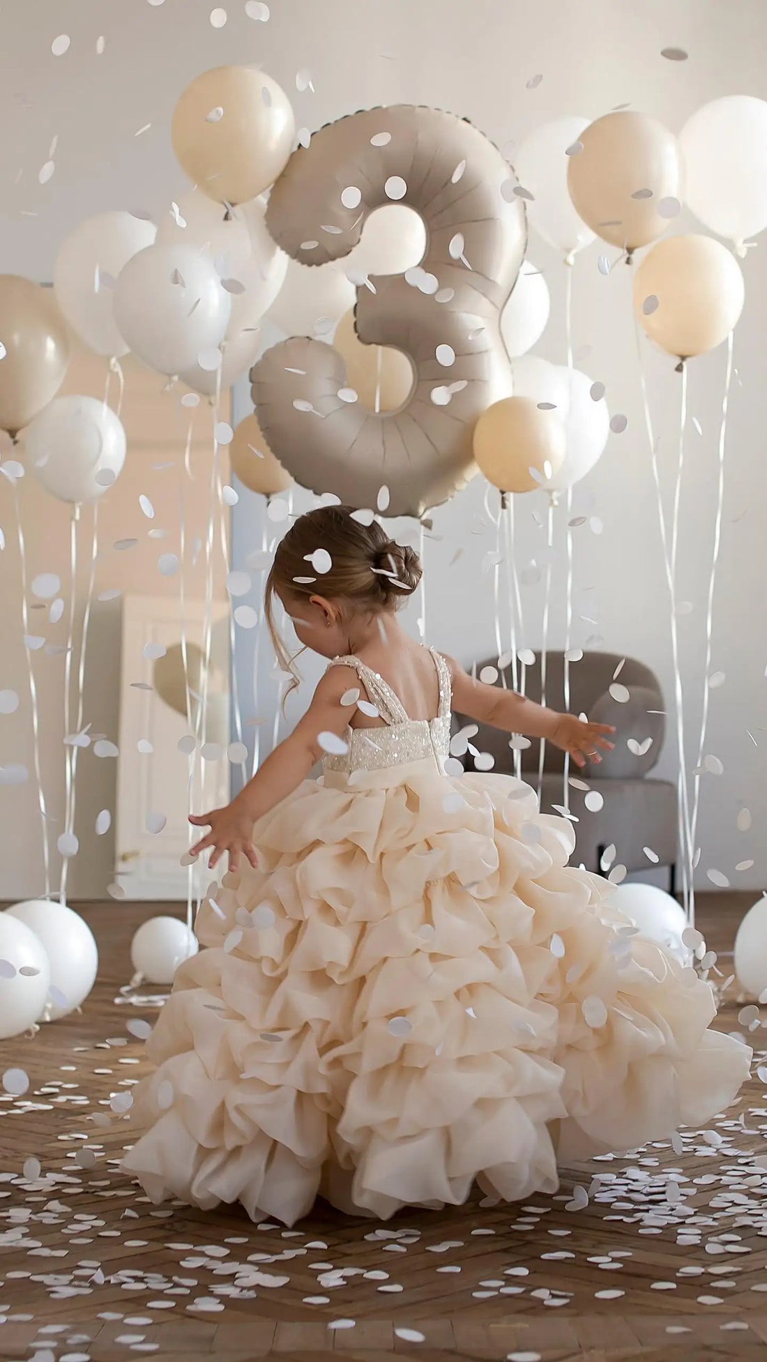 Princess Girls Dress Sequined For Birthday Party