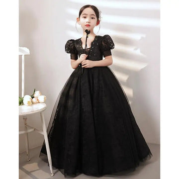 Girls Puffy Princess Luxurious Fashion Dress