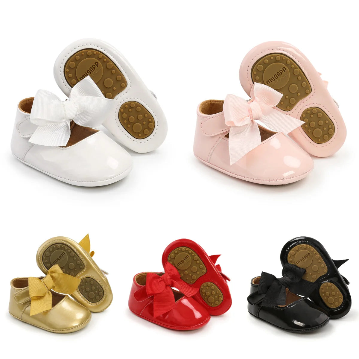 Baby Shoes Bowknot Rubber Sole