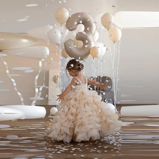 Princess Girls Dress Sequined For Birthday Party